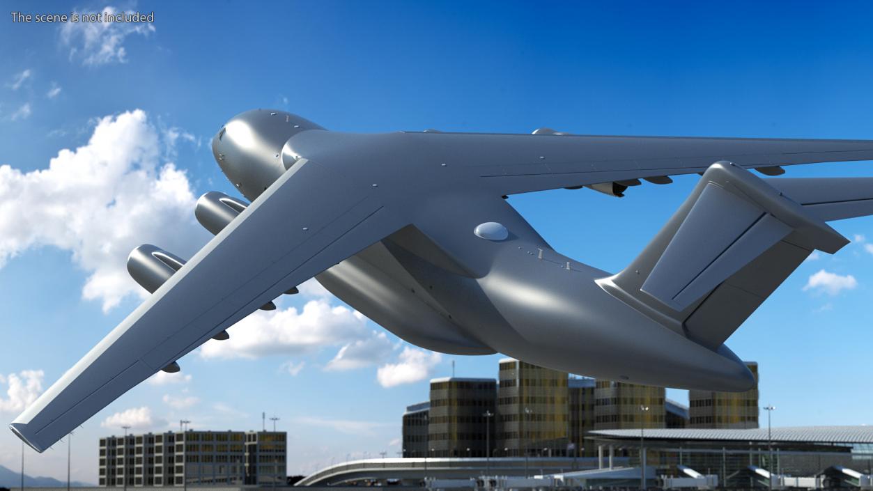 3D Large Military Transport Aircraft model