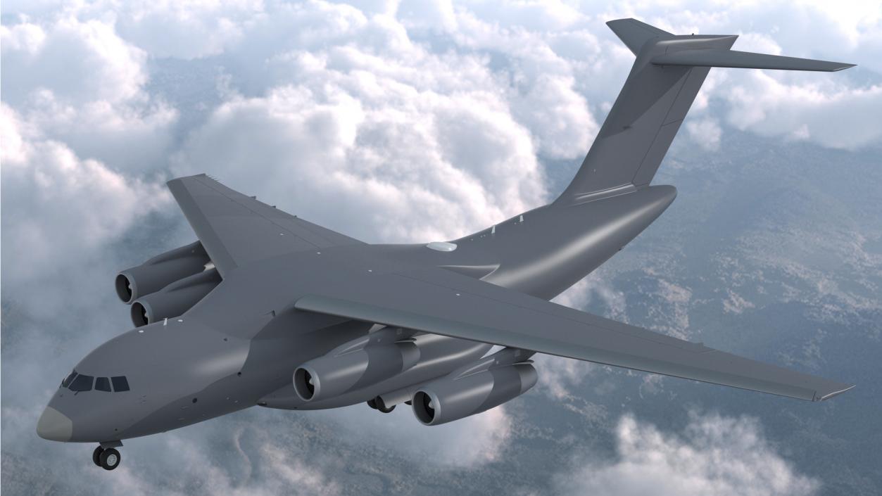 3D Large Military Transport Aircraft model