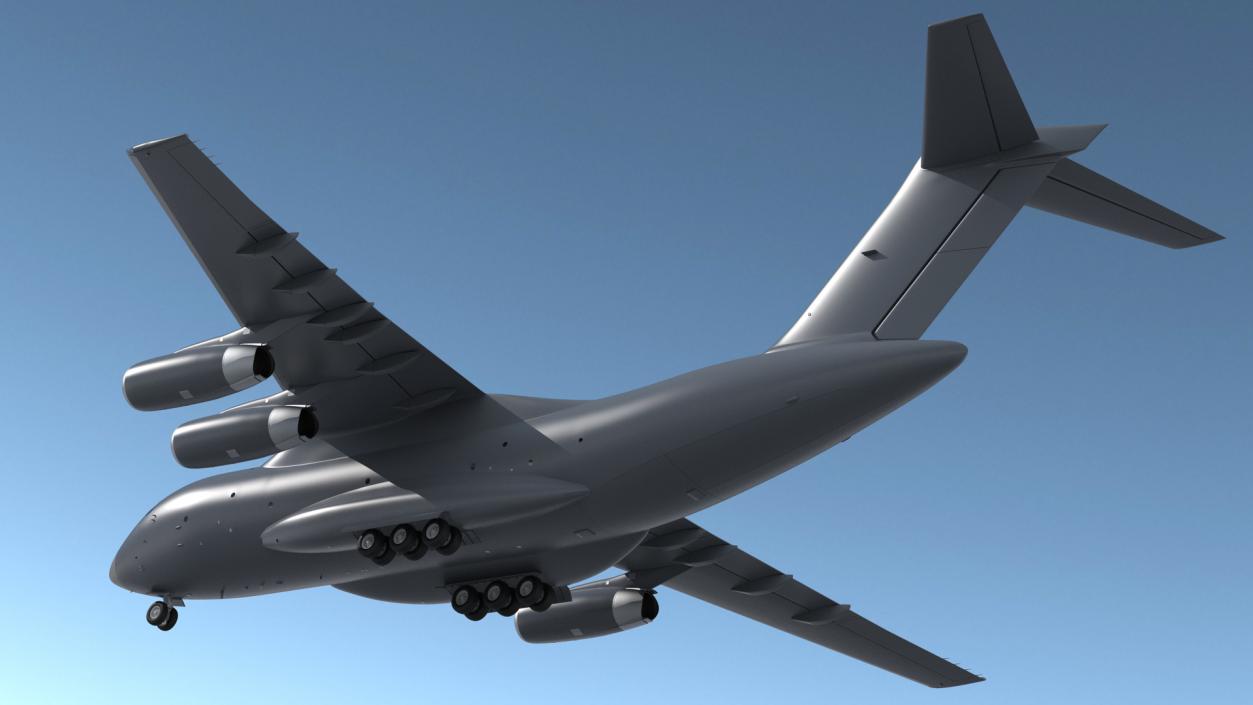 3D Large Military Transport Aircraft model