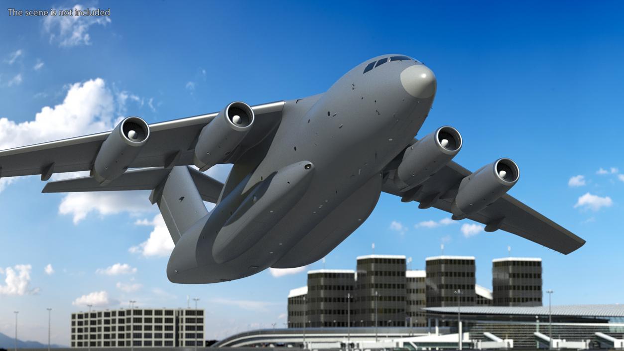 3D Large Military Transport Aircraft model