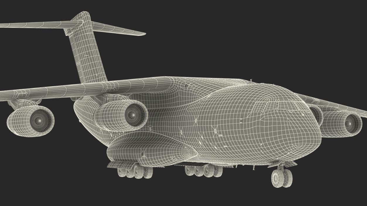 3D Large Military Transport Aircraft model