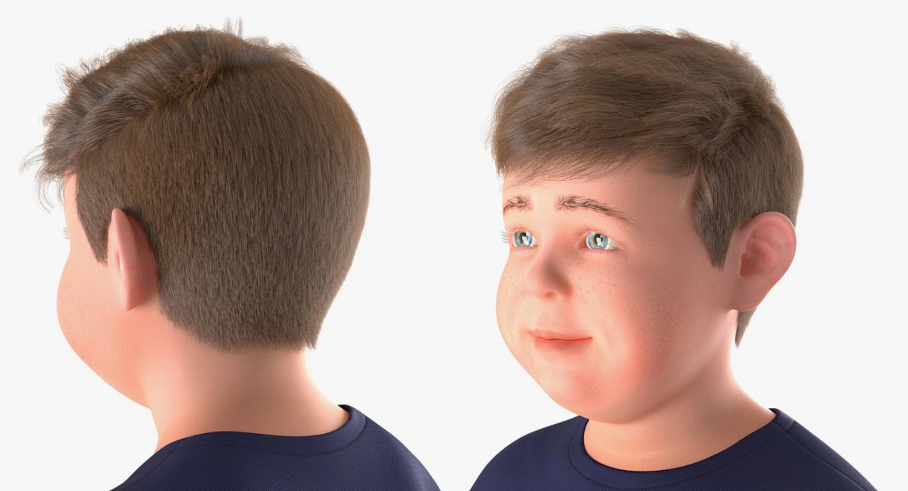 3D model Realistic Modern Teenage Boy Rigged