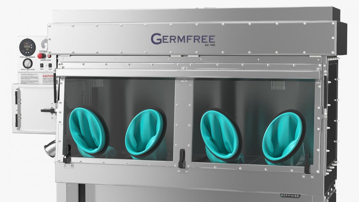 3D Germfree Stainless Steel Compounding Aseptic Isolator model