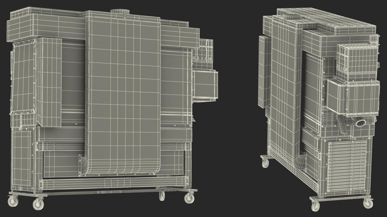 3D Germfree Stainless Steel Compounding Aseptic Isolator model