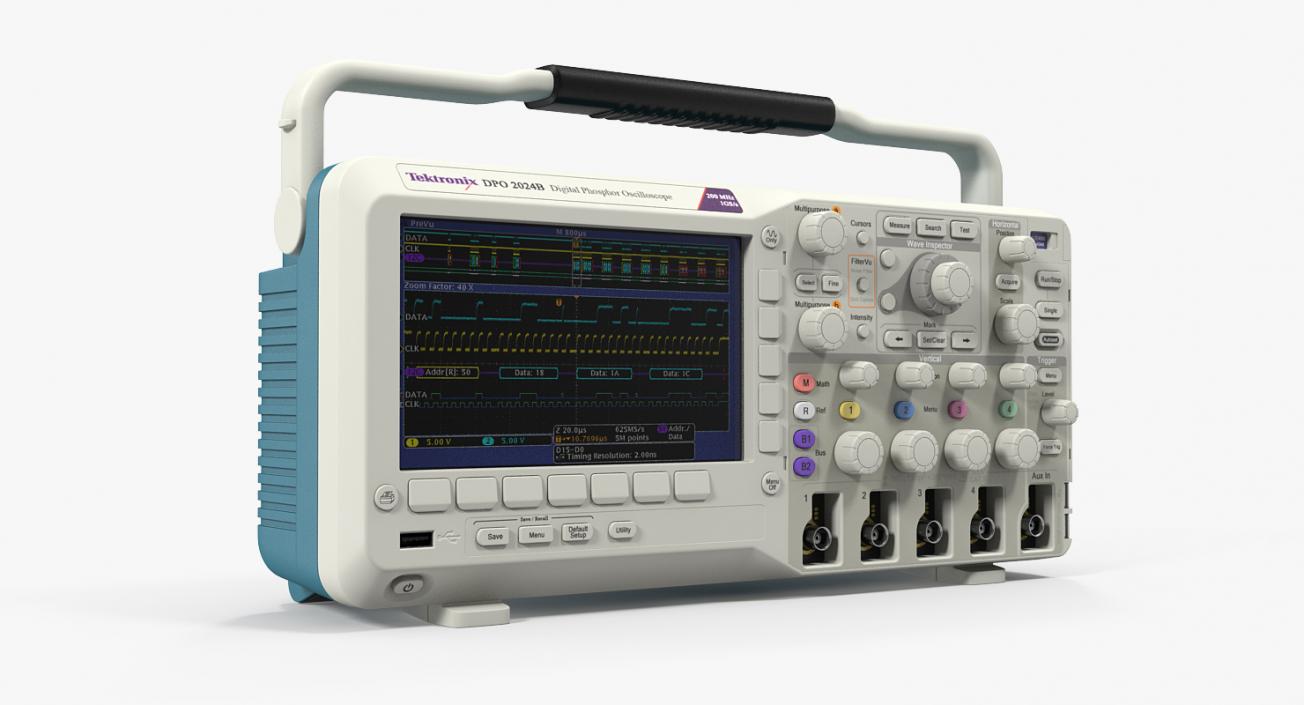 3D Tektronix Oscilloscope DPO2000B