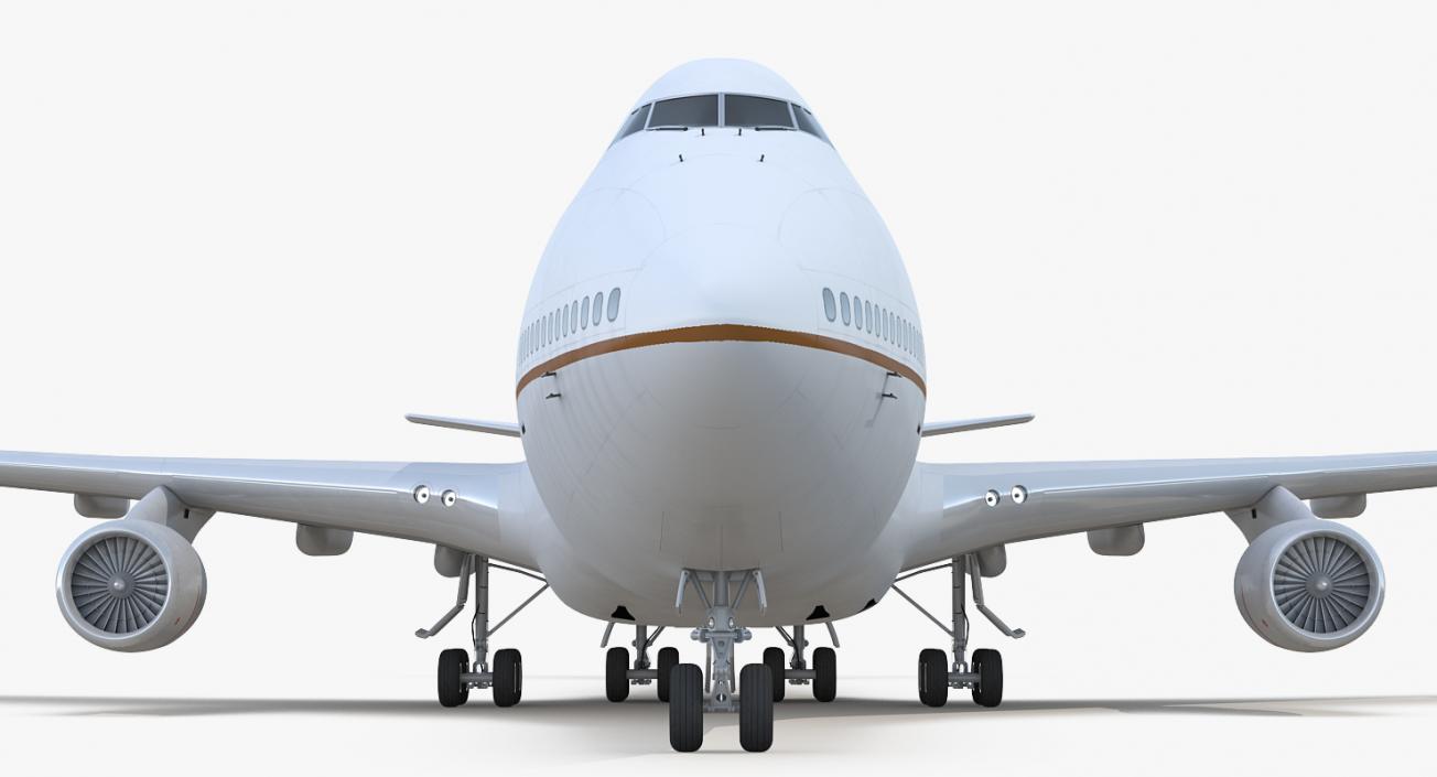 3D Boeing 747-400ER Generic Rigged