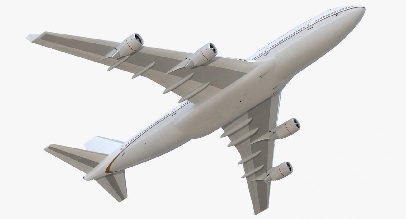 3D Boeing 747-400ER Generic Rigged