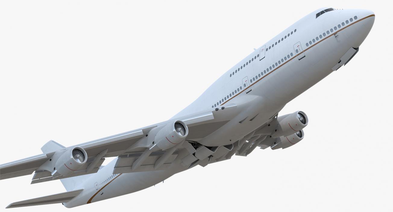 3D Boeing 747-400ER Generic Rigged