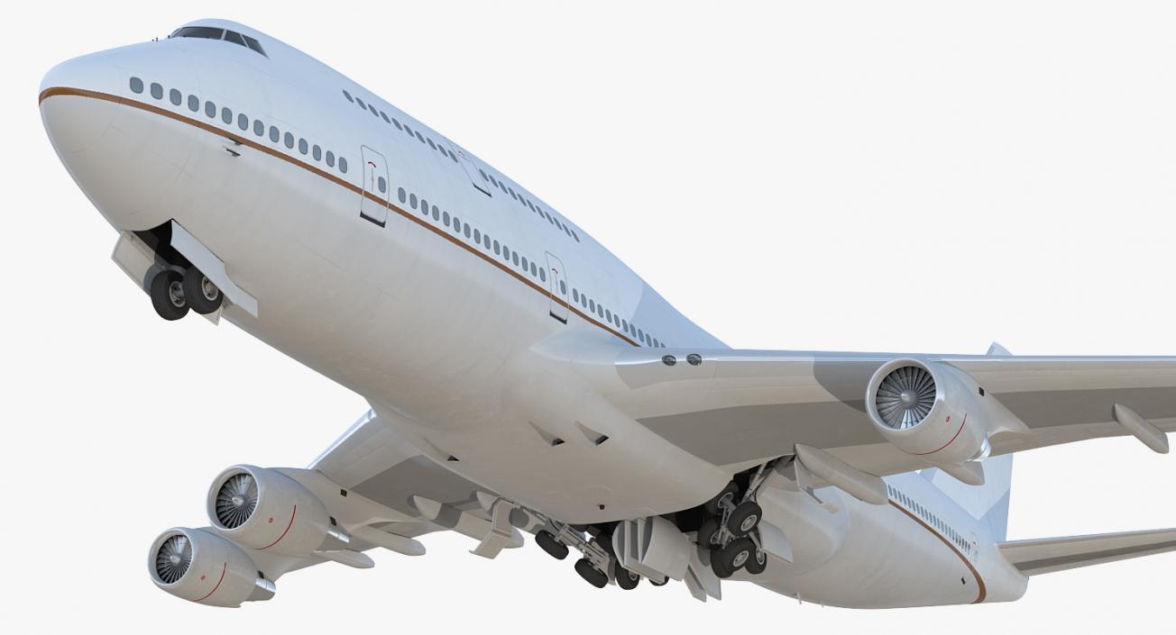 3D Boeing 747-400ER Generic Rigged