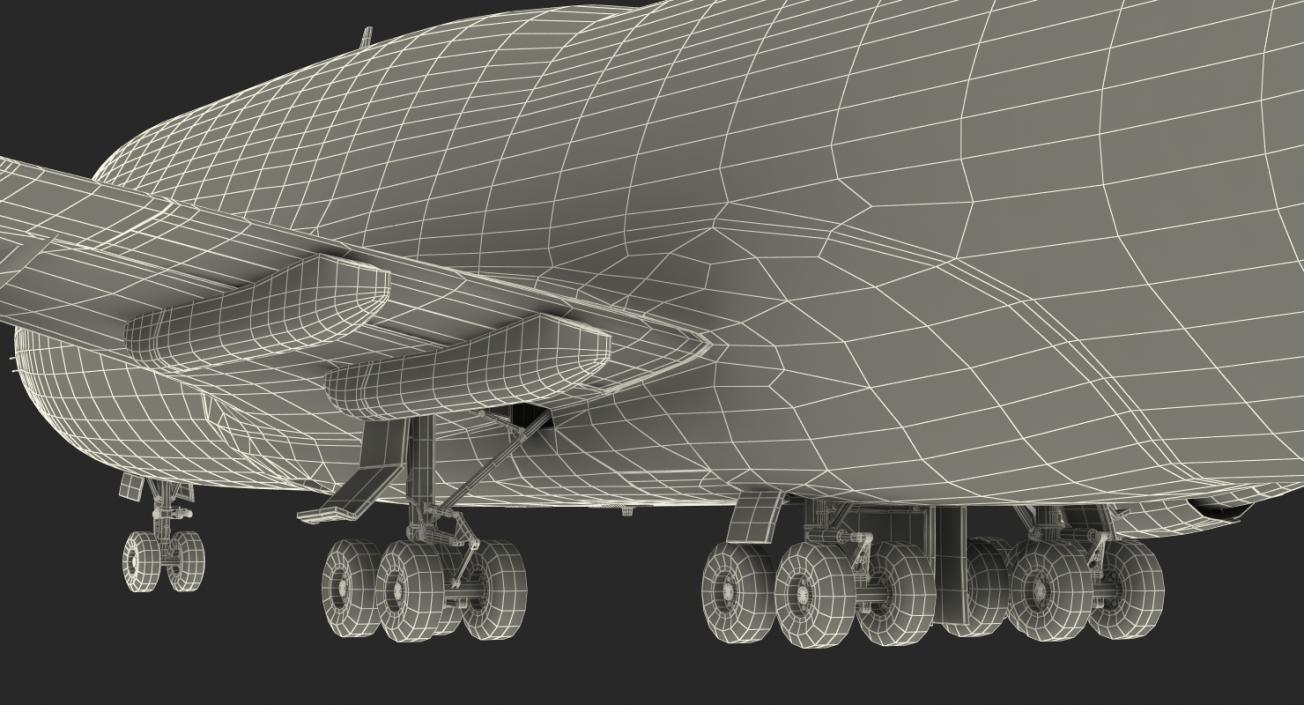 3D Boeing 747-400ER Generic Rigged