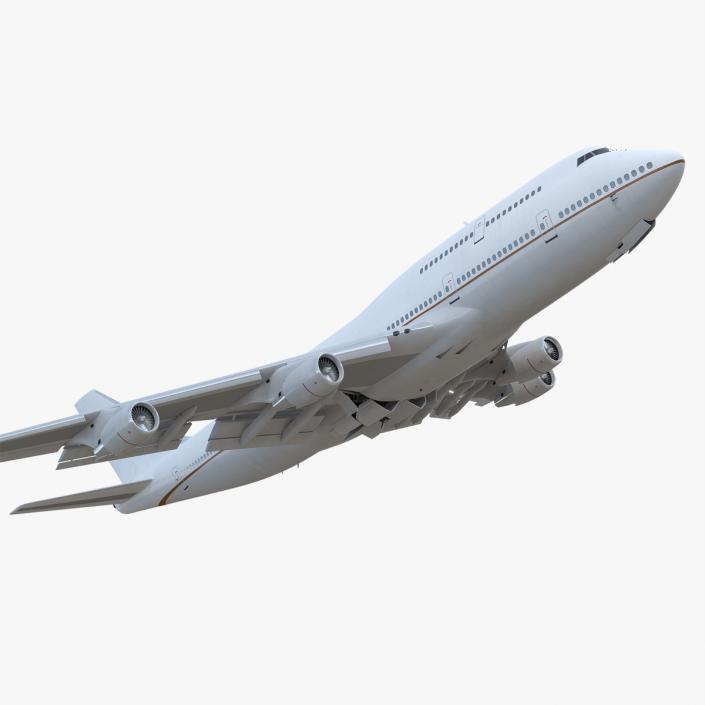 3D Boeing 747-400ER Generic Rigged