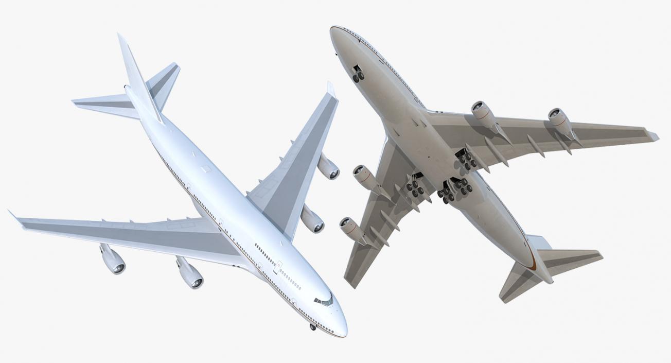 3D Boeing 747-400ER Generic Rigged