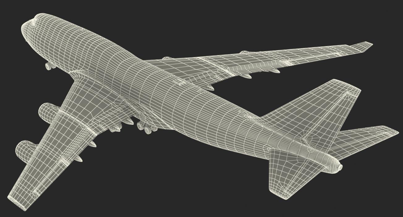 3D Boeing 747-400ER Generic Rigged