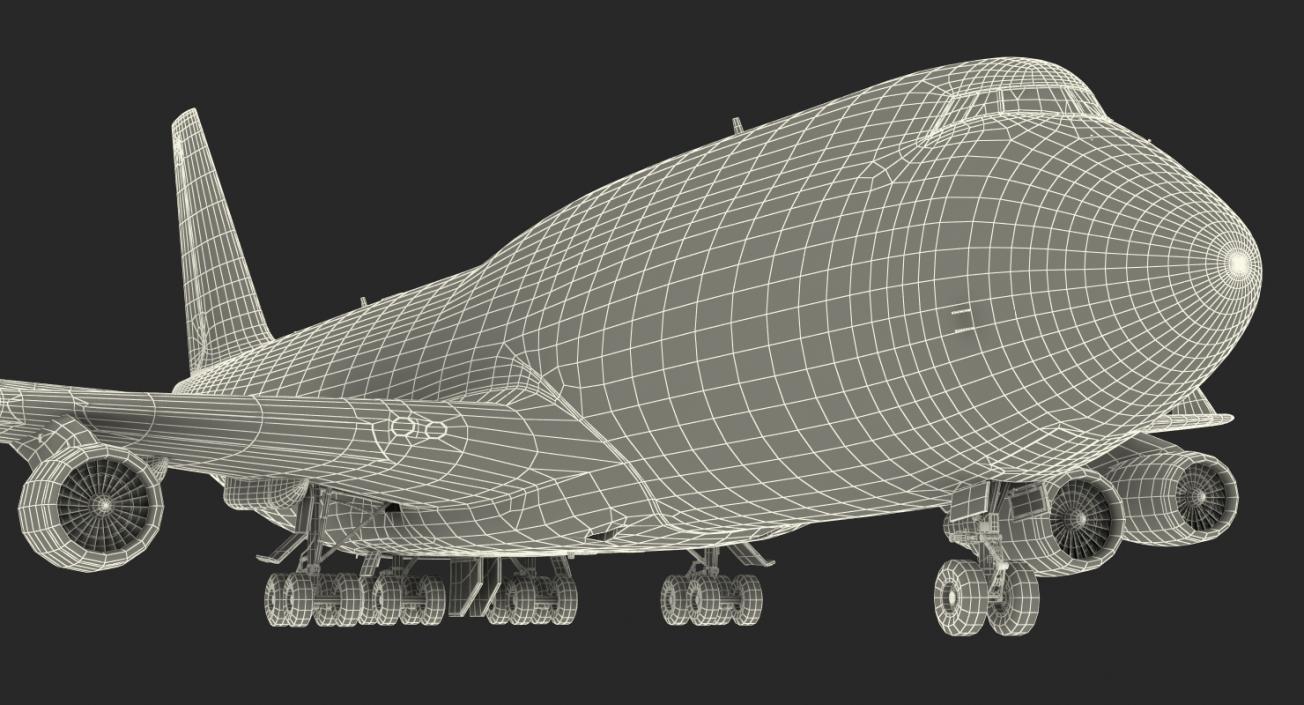 3D Boeing 747-400ER Generic Rigged