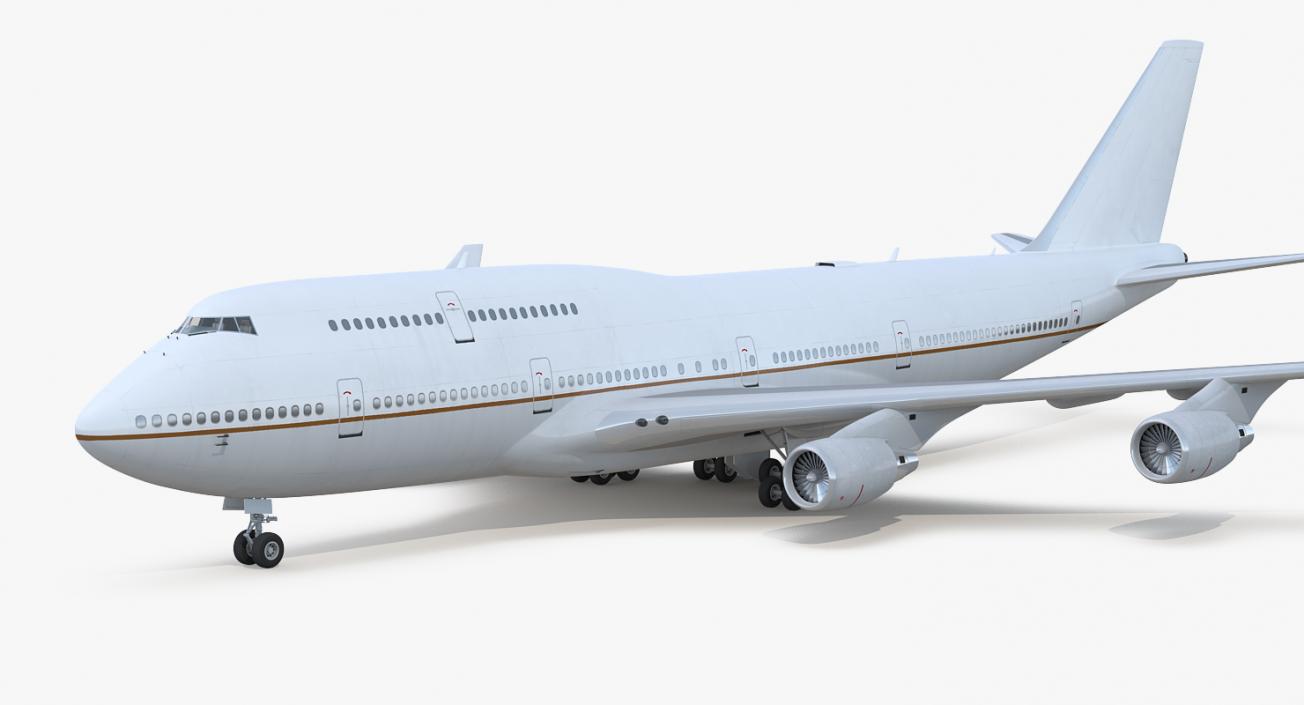 3D Boeing 747-400ER Generic Rigged