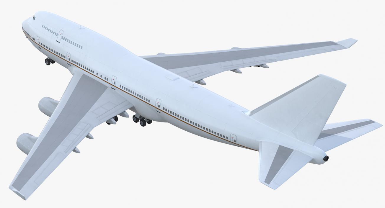 3D Boeing 747-400ER Generic Rigged