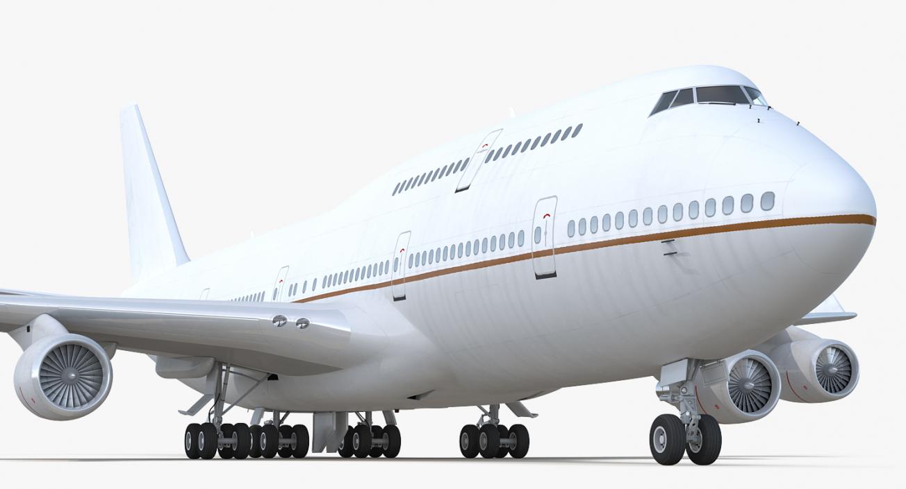 3D Boeing 747-400ER Generic Rigged