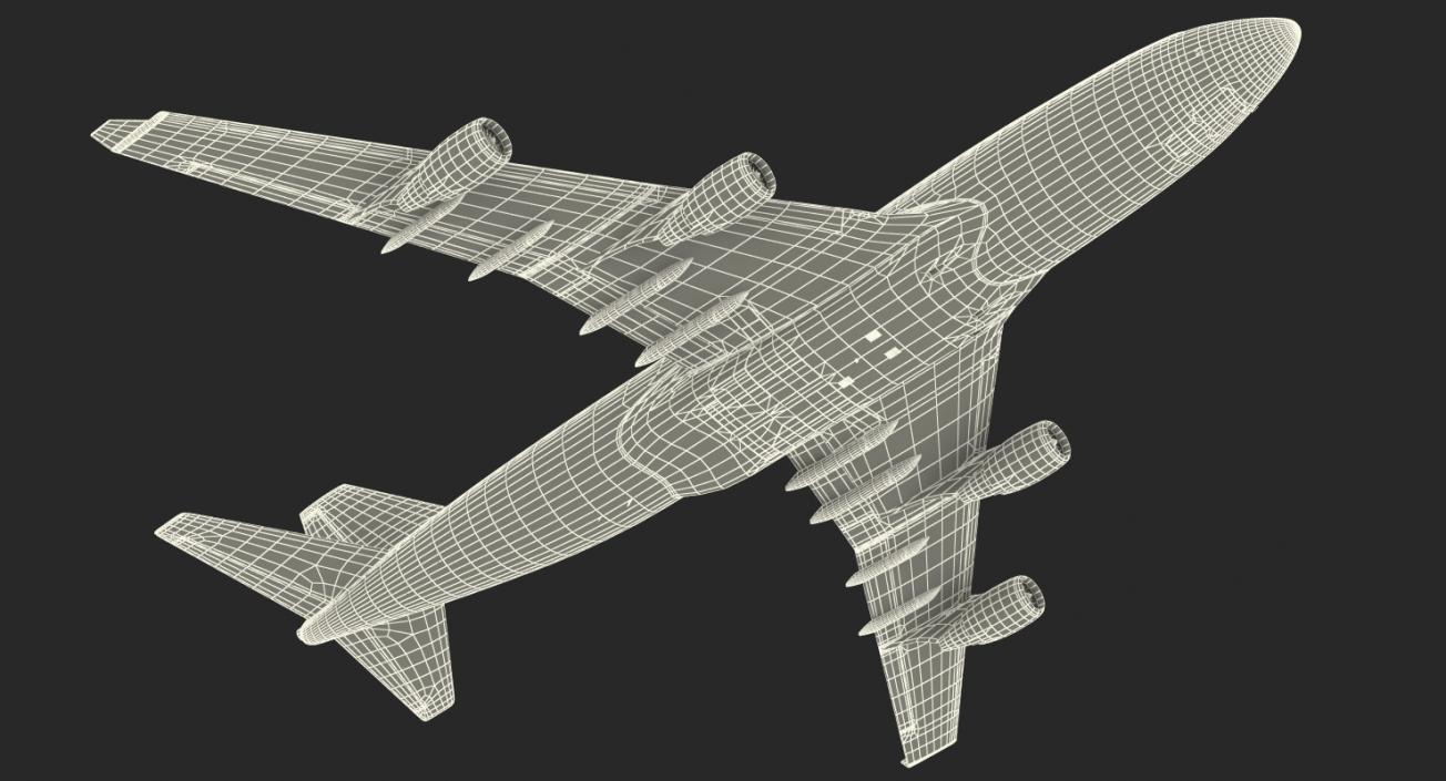 3D Boeing 747-400ER Generic Rigged