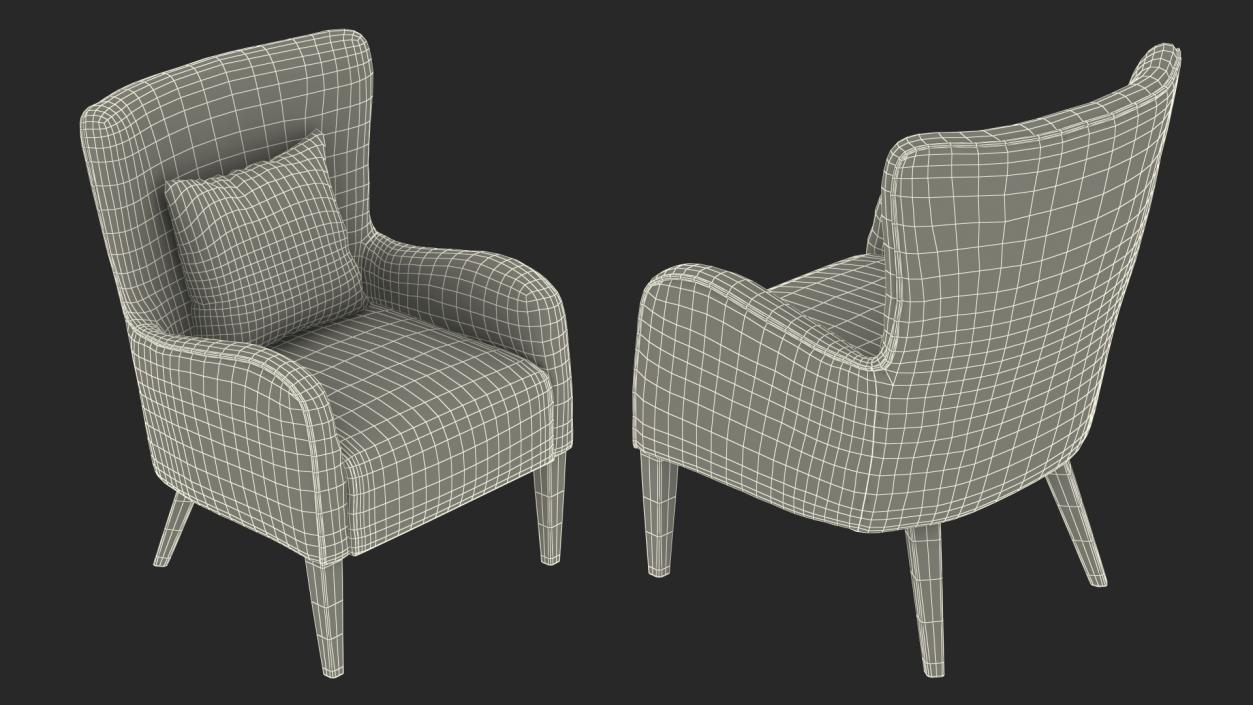 Armchairs Collection 7 3D