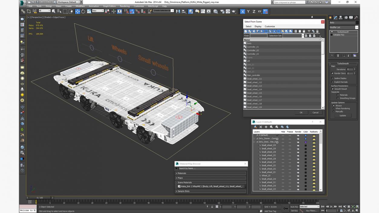 Dirty Omnimove Platform KUKA White(1) 3D