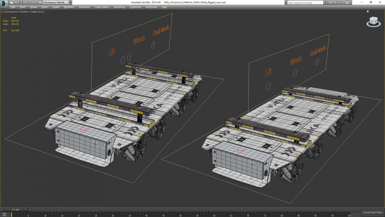 Dirty Omnimove Platform KUKA White(1) 3D