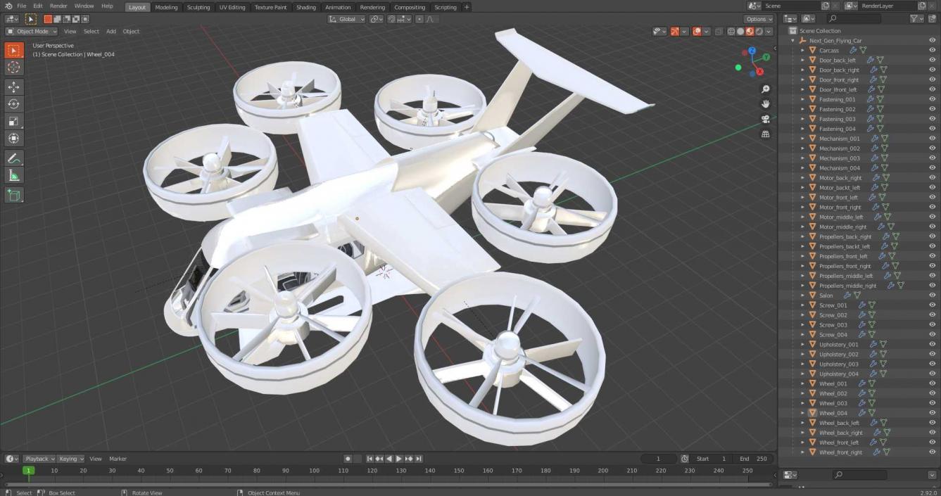 Next Gen Flying Car 3D model