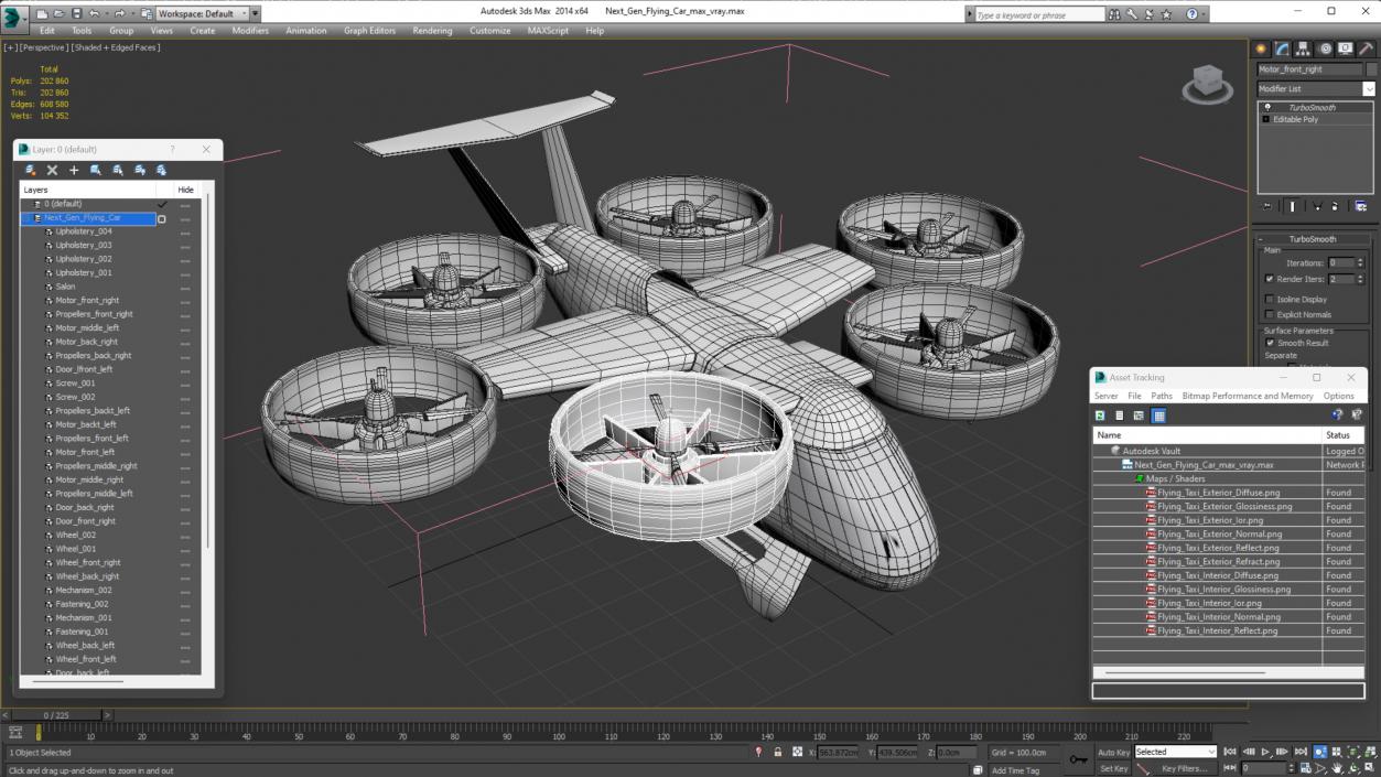 Next Gen Flying Car 3D model