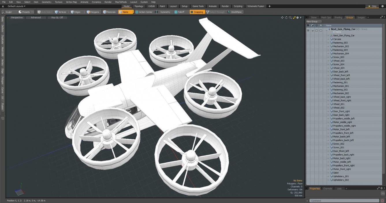 Next Gen Flying Car 3D model