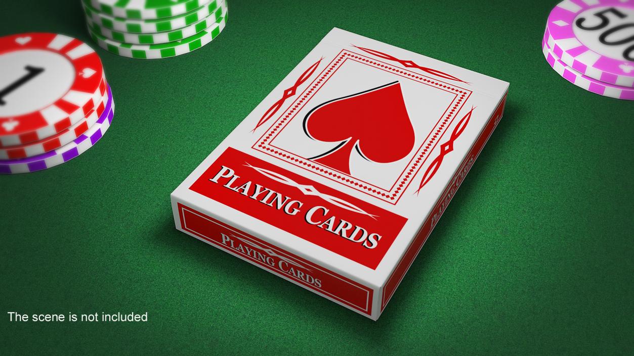 3D Playing Cards Pack model