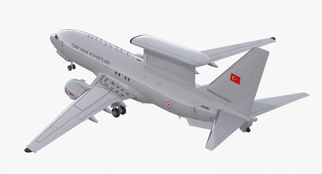 Boeing 737-7ES Peace Eagle Aircraft Rigged 3D