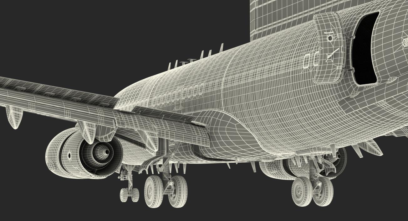 Boeing 737-7ES Peace Eagle Aircraft Rigged 3D