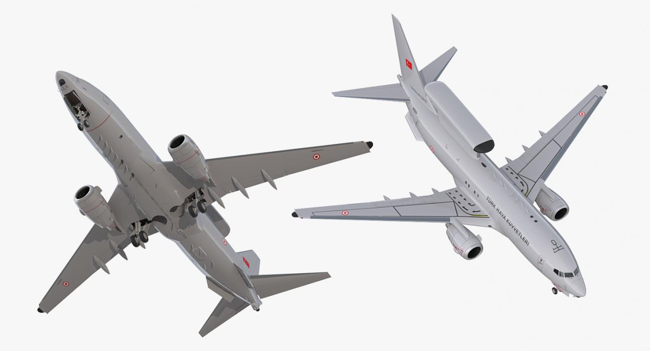 Boeing 737-7ES Peace Eagle Aircraft Rigged 3D