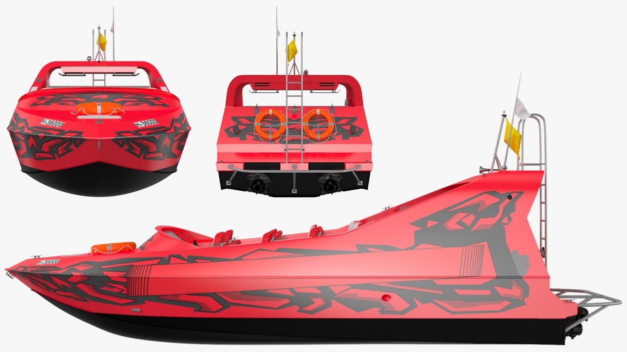 Speed Jet Boat 3D model