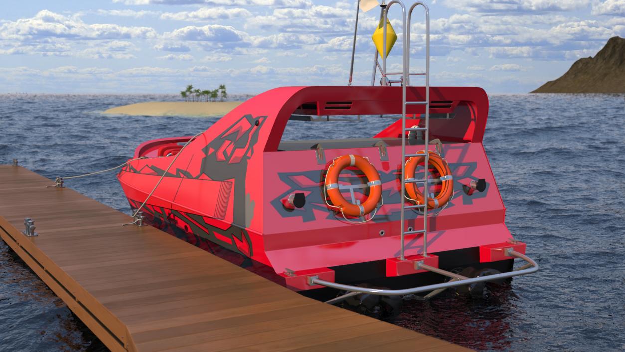 Speed Jet Boat 3D model