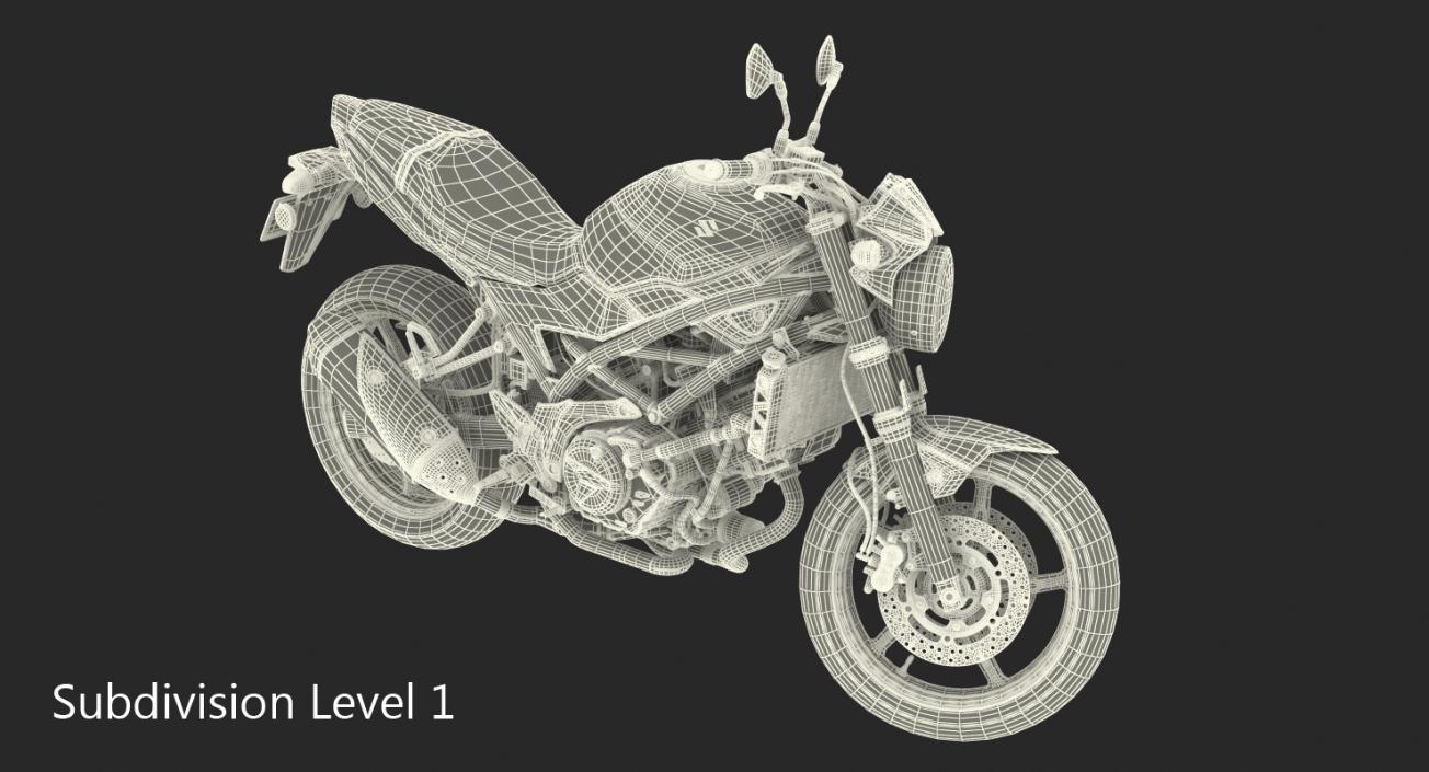 3D model Sport Bike Generic Rigged