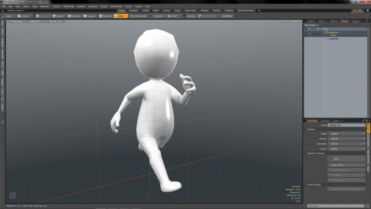 3D Running Stickman