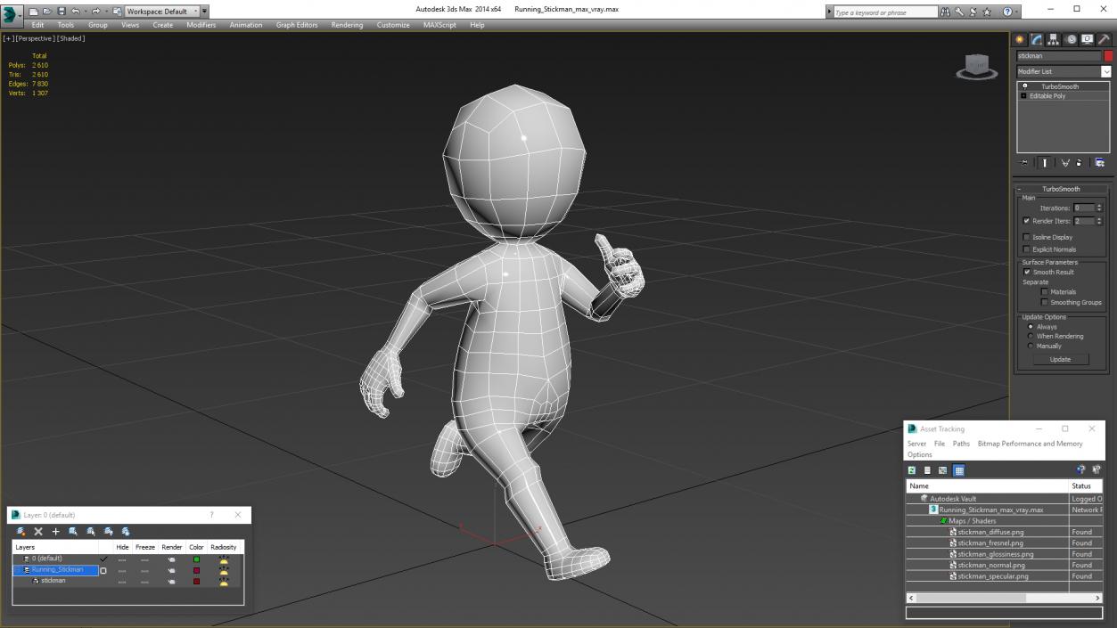 3D Running Stickman