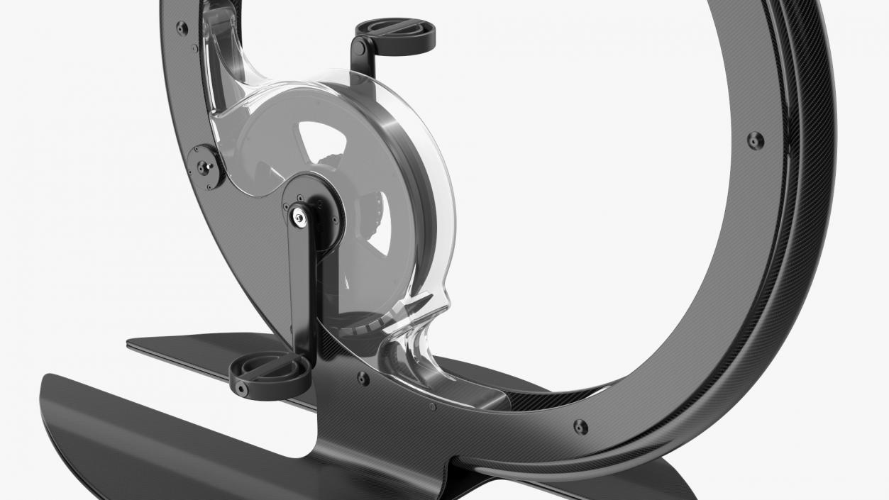 Unicycle Exercise Bike Ciclotte Black Rigged(1) 3D