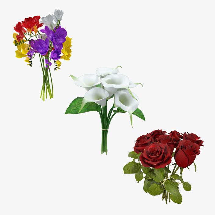 Bouquets Collection 3D model