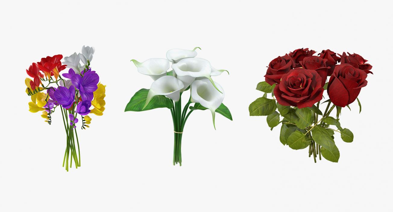 Bouquets Collection 3D model