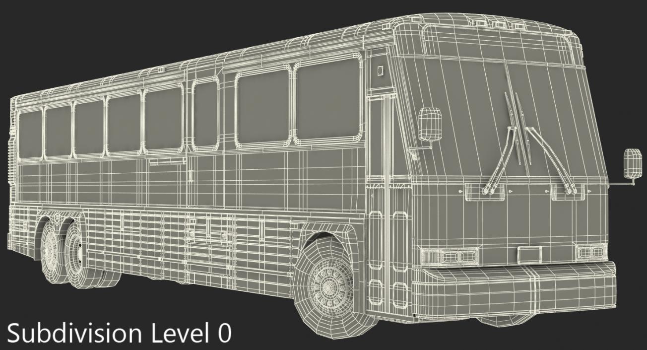 3D Intercity Bus MCI 102DL3 Rigged