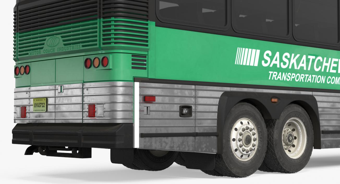 3D Intercity Bus MCI 102DL3 Rigged