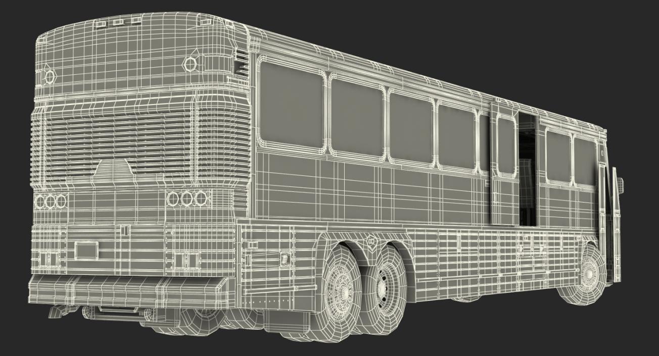 3D Intercity Bus MCI 102DL3 Rigged