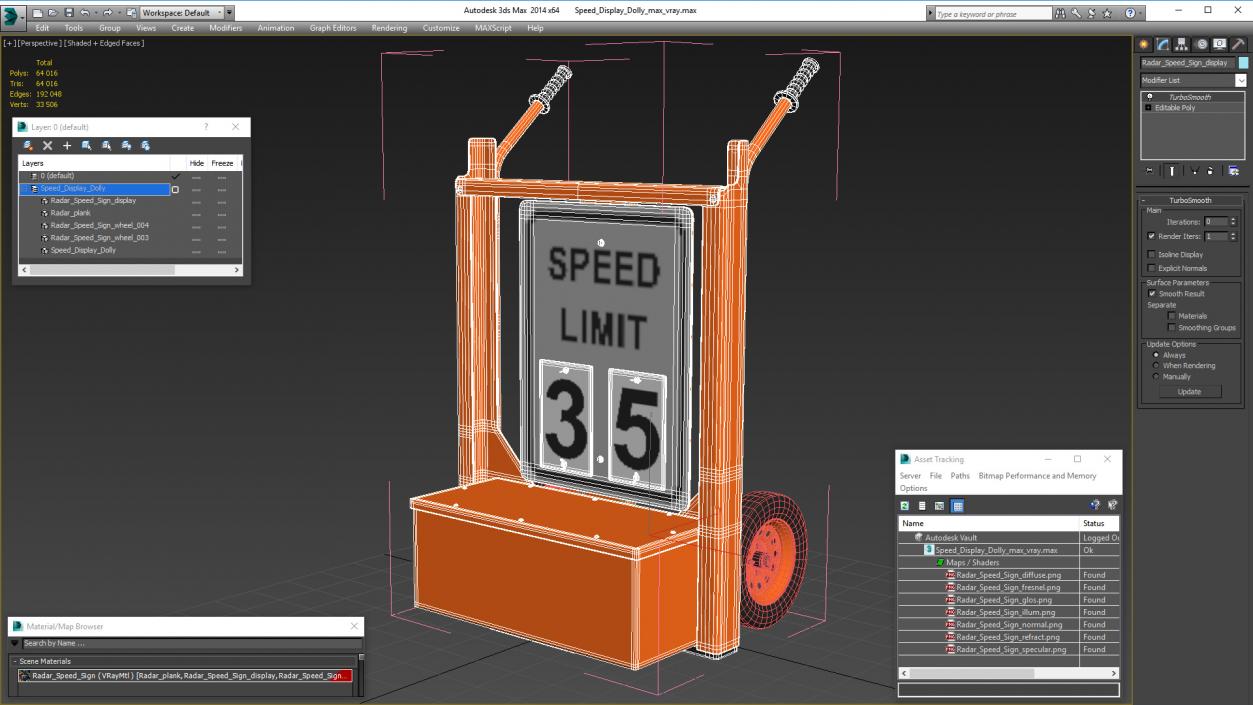 Speed Display Dolly 3D model