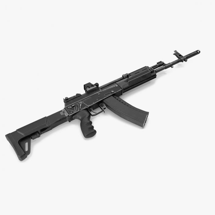 3D model AK-12 2011 Variant with Folded Stock Old