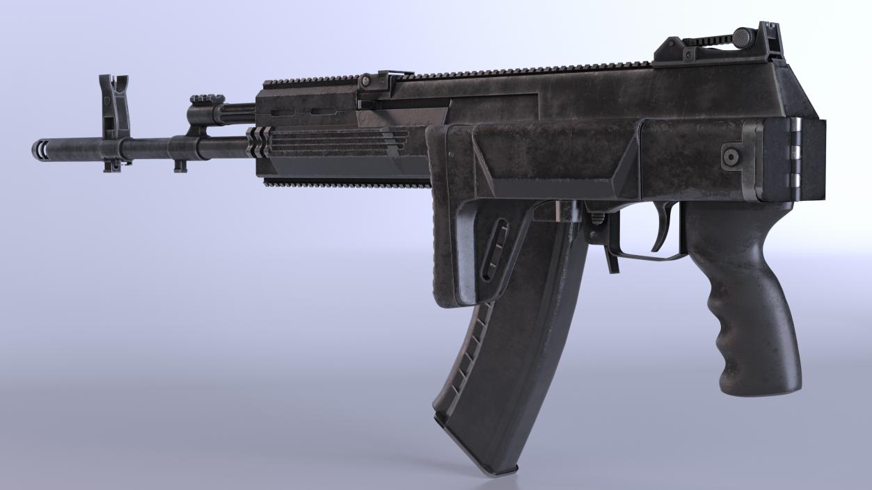 3D model AK-12 2011 Variant with Folded Stock Old