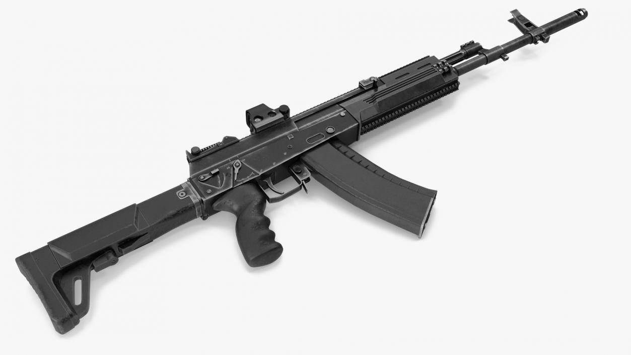 3D model AK-12 2011 Variant with Folded Stock Old