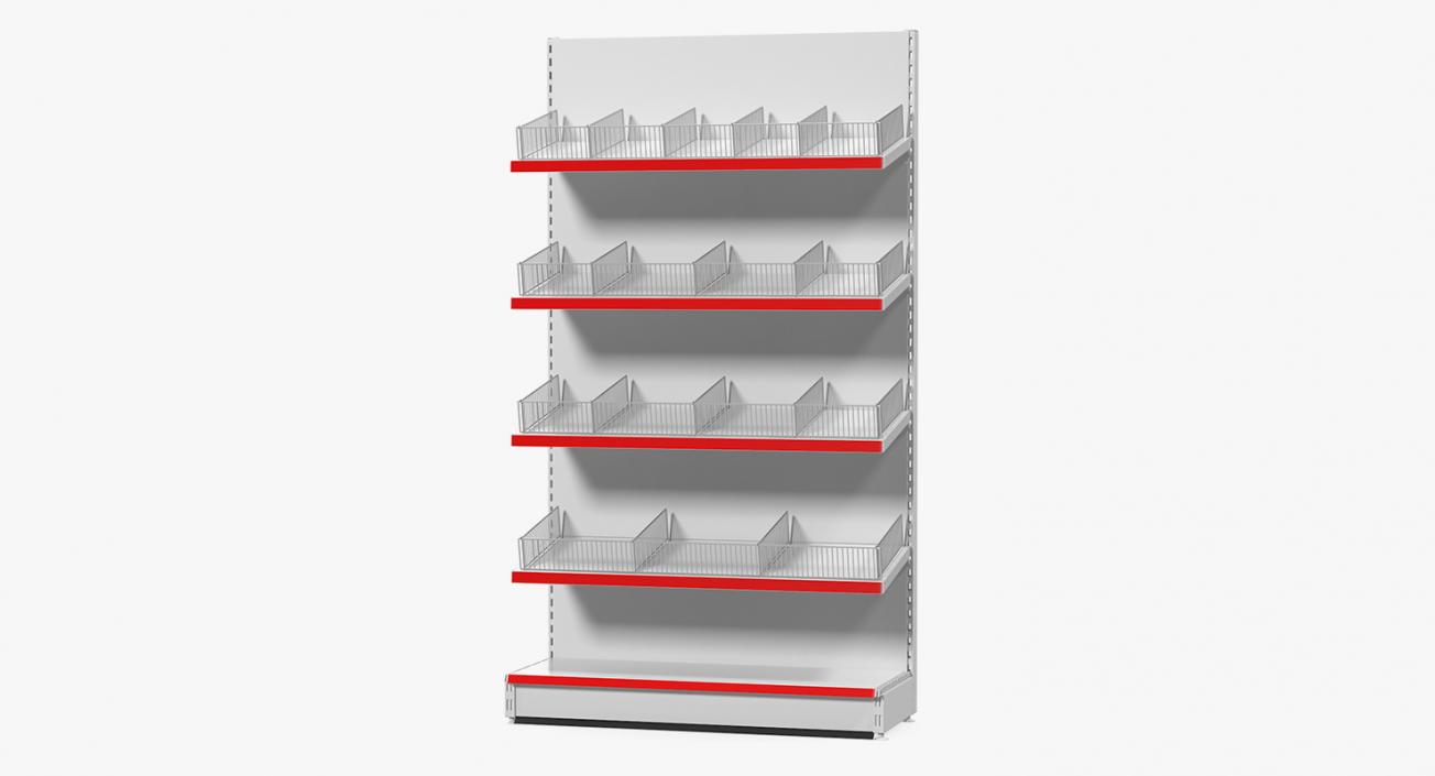 Gondola Store Shelving 3D