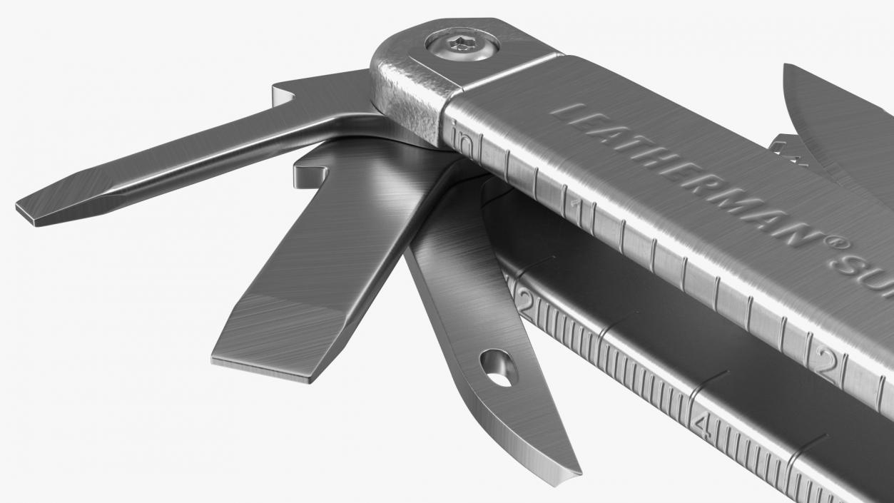 3D model Leatherman Surge Multitool Silver Rigged