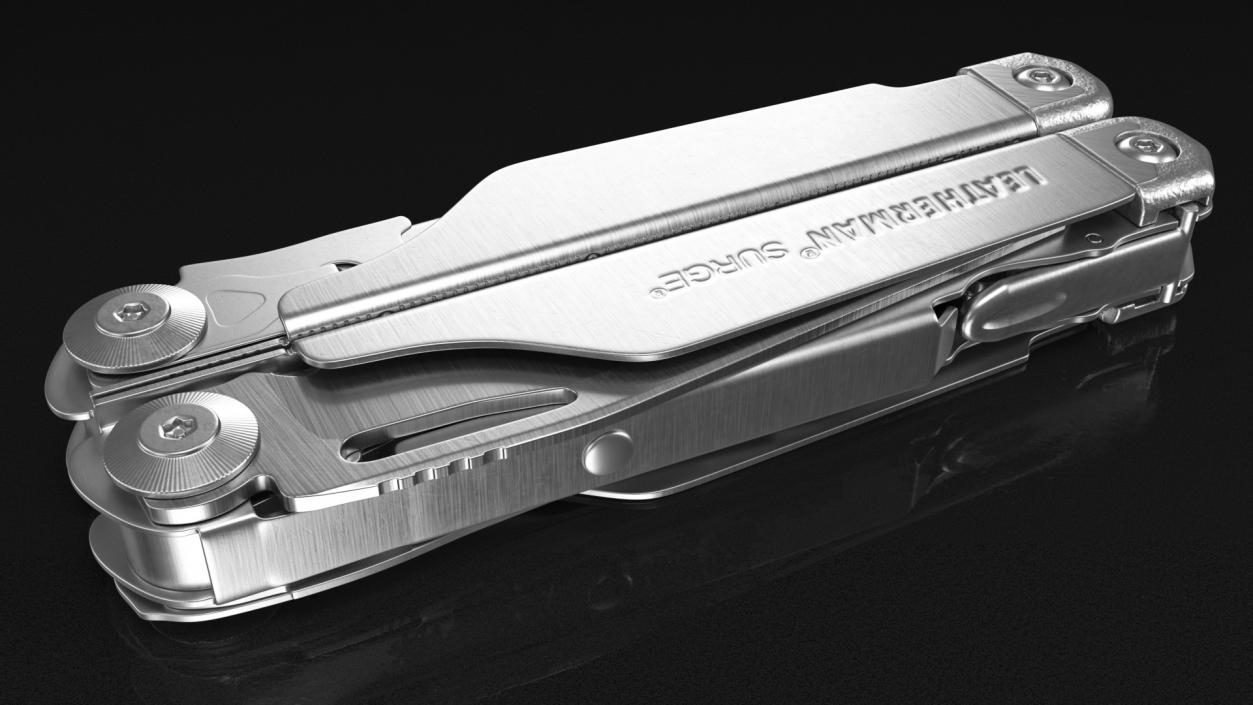 3D model Leatherman Surge Multitool Silver Rigged